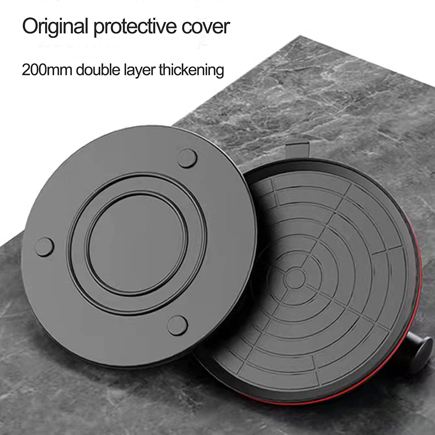 2 Pack 8" Glass Lifter Suction Cup with Manometer Vacuum Suction Cup, Strong Suction Pad - Suitable for heavy glass, tiles, iron plate, slate, suction cups for material transport industry (load about 150kg/330lbs)