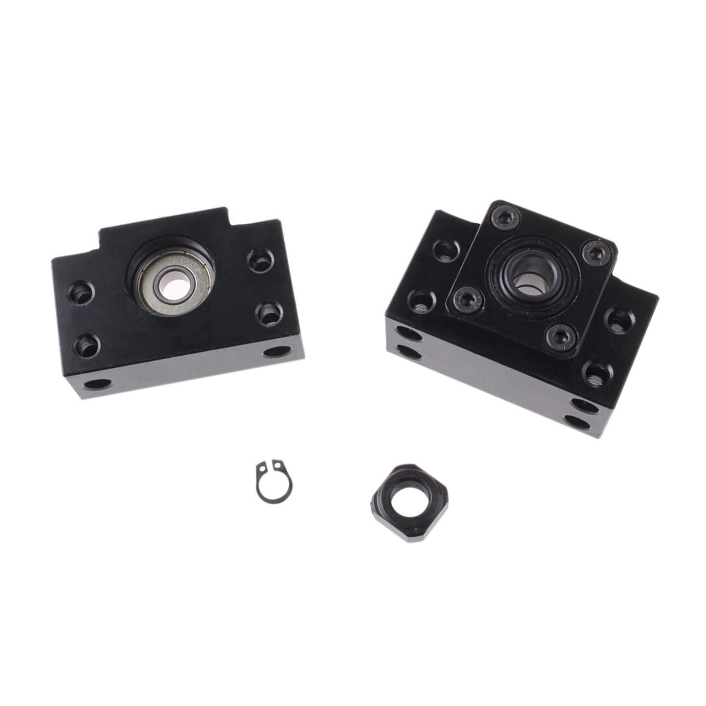 GooEquip Linear Guide HGR15 1500mm Linear Rail with 4PCS Slider Block + 1PCS SFU1605 1500mm Ball Screw with Ball Nut, BF12/BK12 Support, DSG16H, Coupling for 3D Printer CNC Machine.