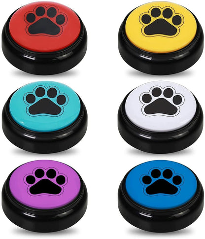 Chunhee Training bell for dog, cat training buzzer, dog buttons to speak/eat something/go out interactive toy pet tool 6 colors