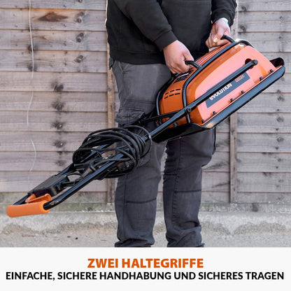 Evolution Power Tools H320-E Hulk Electric Vibrating Rammer, Compactor, Plate Compactor - Ideal for leveling sidewalks, preparing artificial turf areas, patios, block work, sand.