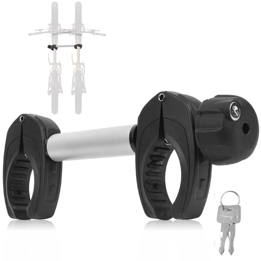 Sorlpv Bike Carrier Frame Holder 32CM Length, Universal Short Bike Frame Holder Lockable, Aluminum Frame Holder for Bike Frame Diameter: Ø 3-6cm