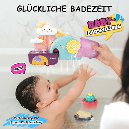 GILOBABY Bath Toy Set, Baby Bath Tub Toy, Water Toy for Kids with Cup, Bear, and Cactus, Baby Toy Gift for Boys and Girls Birthday from 6 Months.