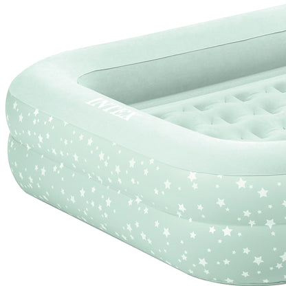 Intex air bed, mint green, 107 x 168 x 25 cm.