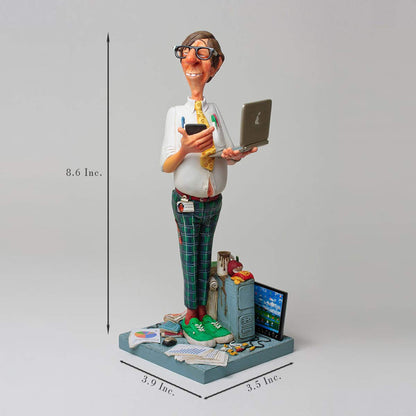 Unknown Guillermo Forchino fo84009 Figure The Experience of Computers, Resin, Multicolor, 20 x 10 x 22.5 cm