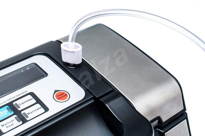 Maxxo VM Pro Professional Vacuum Sealer with double sealing seam, 20 l/min. vacuum pump, 900 mbar sealing pressure, for food vacuum sealing in stainless steel.