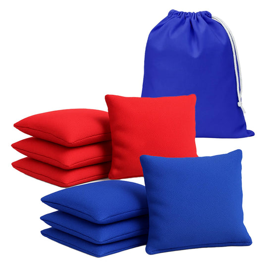 Official Cornhole Bags | 4 Blue and 4 Red Bags | Official Sizes | Premium Quality | 100% Cotton | Waterproof | American Game | Outdoor Fun | Friends & Family | OriginalCup®