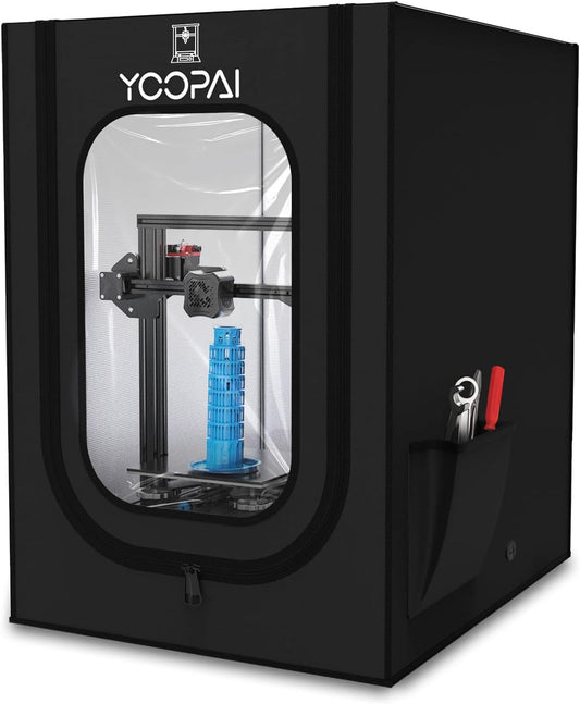 YOOPAI 3D Printer Enclosure for Creality Ender 3/ Ender 3 V2/ Ender 3 Pro/ Anycubic/ Elegoo 3D Printers and More, Fireproof & Dustproof Tent Constant Temperature 3D Printer Cover 550*650*750 mm.