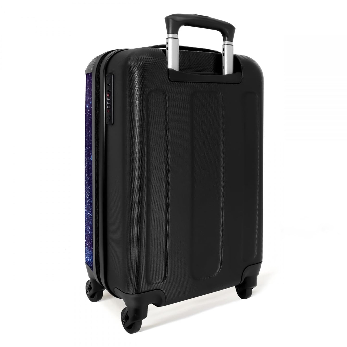 NoBoringSuitcases.com® Kids Suitcase Boys Carry-On Luggage Bag with Wheels Gift - Starry Sky - Space - Boys Suitcase Trolley small, 55x40x20