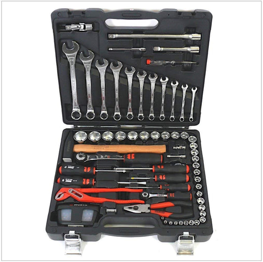 Würth universal tool set - 91 pcs. in a sturdy plastic case 096593120