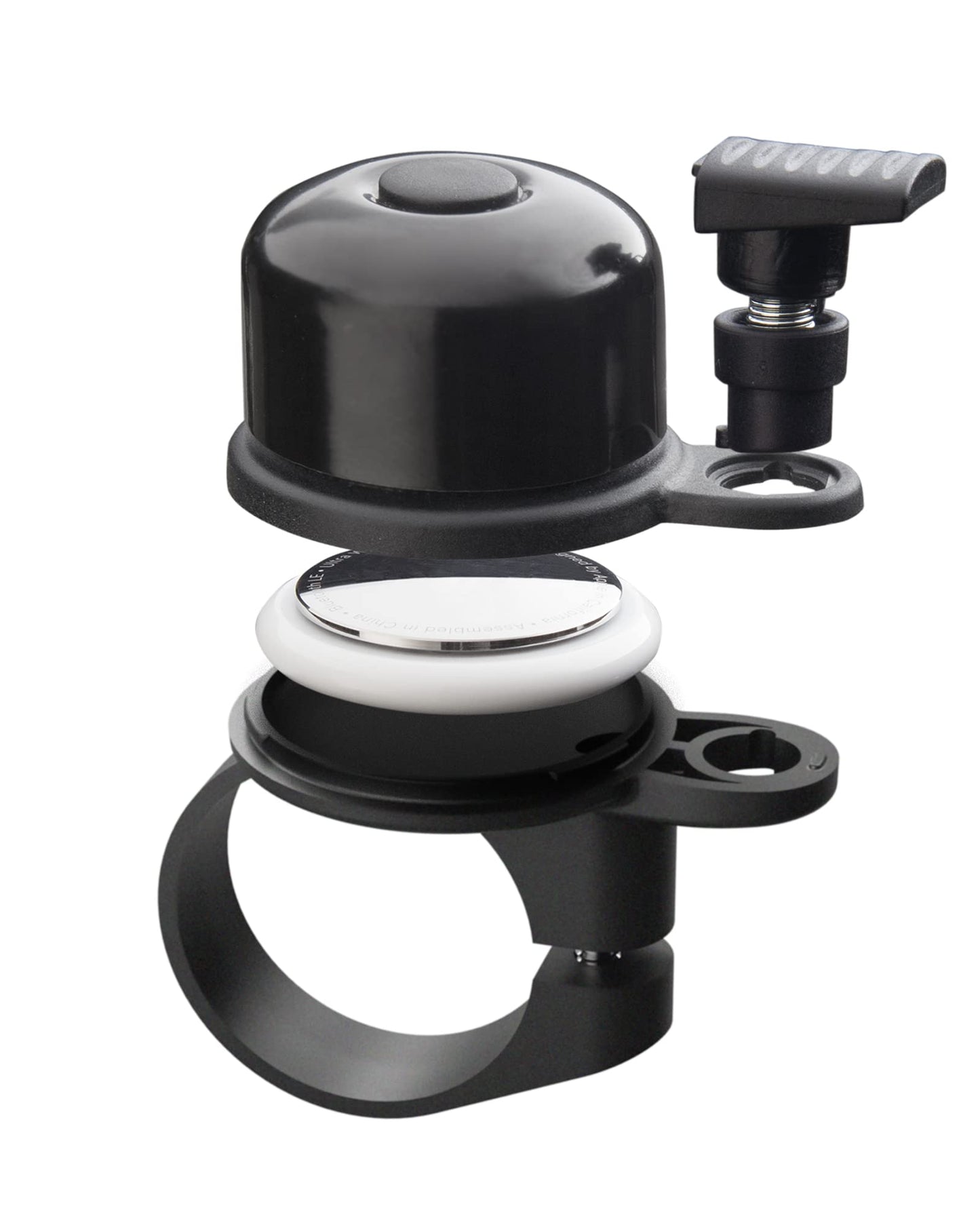 AIRBELL bicycle bell for Apple AirTag 31.8 mm diameter - bell mount hidden - bicycle anti-theft device - includes tool