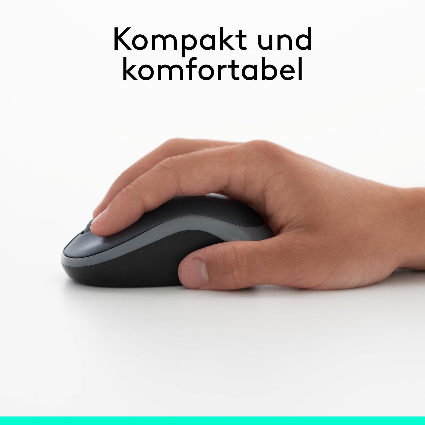 Logitech M185 Wireless Mouse, 2.4 GHz with USB Nano Receiver, 12 Months Battery Life, 1000 DPI Optical Tracking, For Left and Right Handers, Compatible with PC, Mac, Laptop - Red.