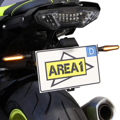 Area1 Motorcycle LED turn signals E-marked running light effect 2 pieces/M8 for e.g. 790 Duke 390 Duke 690 SMC/R MT07 MT09 MT125 Z900 Z650 Z500 Z125 CMX CB Hornet SV650 GSXS R12 S1000 F750GS R1250GS Tuono
