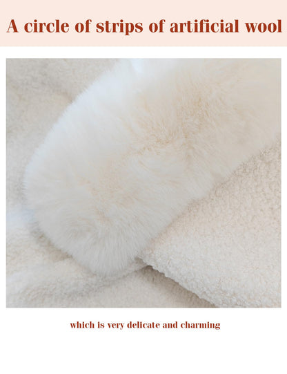 BEAUTELICATE Women's Faux Fur Shawl Bridal Jacket Bolero Winter Wedding Wrap Coat for Wedding Evening Dress 20s Costume (Brown, One Size)