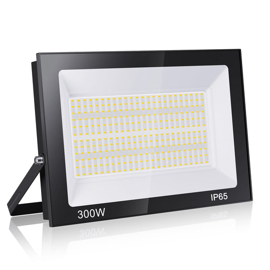 Royana 300W LED Floodlight Outdoor 30000LM Super Bright LED Floodlight 3000K Warm White IP65 Waterproof LED Spotlight, for Sports Field Garage Garden Backyard.