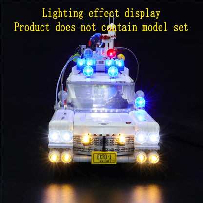 GEAMENT LED Light Kit Compatible with Lego Ghostbusters Ecto-1 - Lighting Set for Creator 10274 Building Model (Model Set Not Included)
