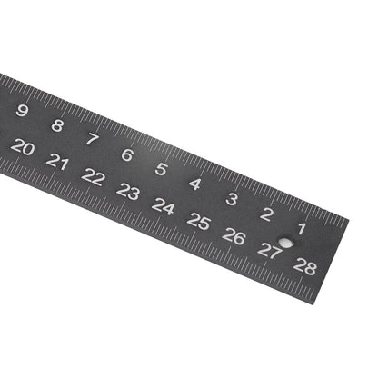 Precise T-shaped ruler, multifunctional aluminum alloy ruler, black measuring ruler for woodworking, construction rulers.