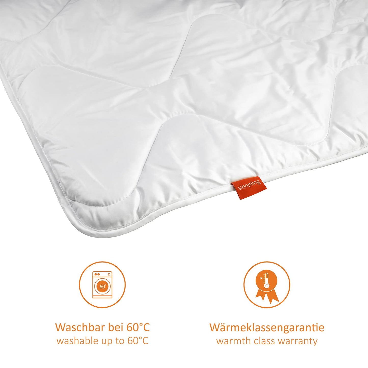 sleepling Ultra light summer blanket 140x200 cm, light summer duvet, thin summer duvet made of 100% microfiber, Ökotex 100, washable at 60 degrees