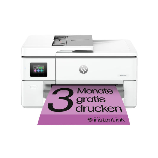 HP OfficeJet Pro 9720e A3 multifunction printer, print up to A3, 3 months of free printing with HP Instant Ink included, HP+, printer, scanner, copier, fax, Wi-Fi, LAN, duplex, AirPrint, grey-white
