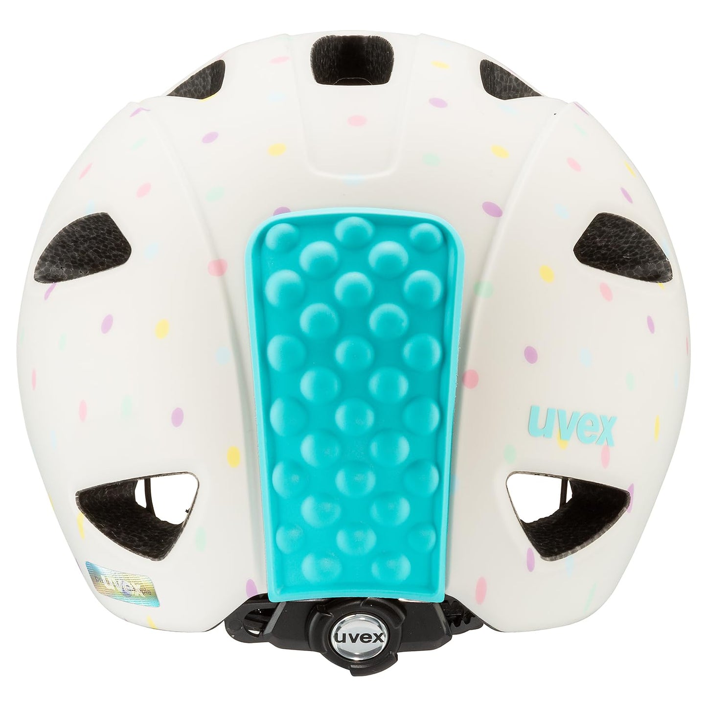uvex oyo style - lightweight bike helmet for kids - custom sizing adjustment - expandable with LED light - egg dots matte - 50-54 cm