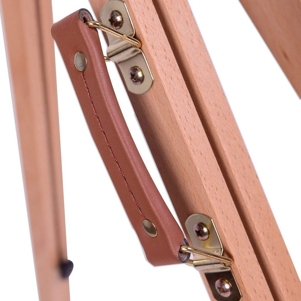 Mont Marte Heavy Duty Tripod Easel, foldable, adjustable artist easel made of beech wood for painting, for canvases up to 120cm.