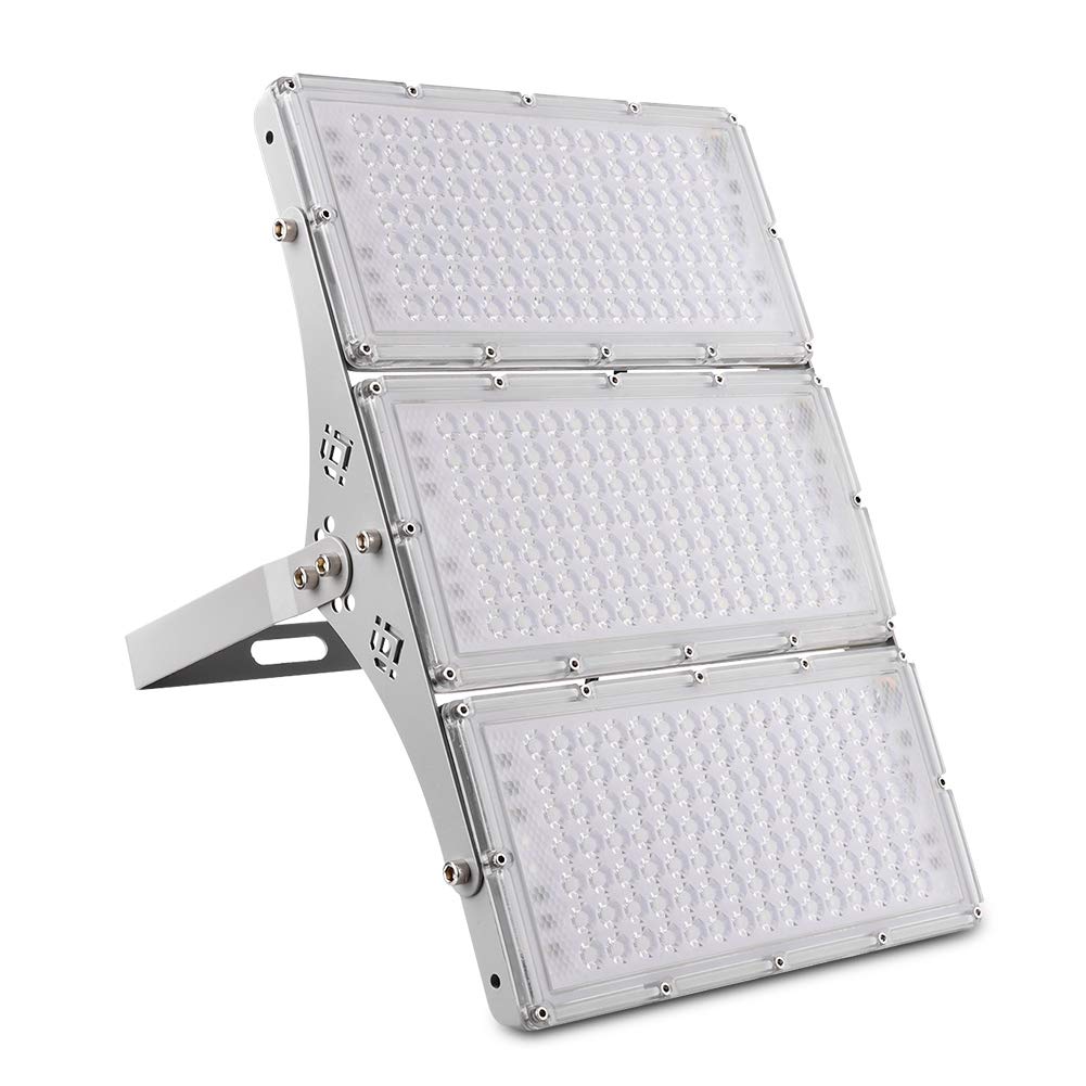 Viugreum LED floodlight 300W, IP66 waterproof with 315 bright, cool white LEDs (30,000 lm), updated waterproof & appearance aluminum LED floodlight.