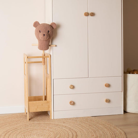 Bieco Hobby Horse for Kids Bear Mika | Hobby Horse Riding Toy | Stick Horse Trotting | Wooden Horse Stick | Beautiful Hobby Horses for Children Stick Pony Toddler Accessory