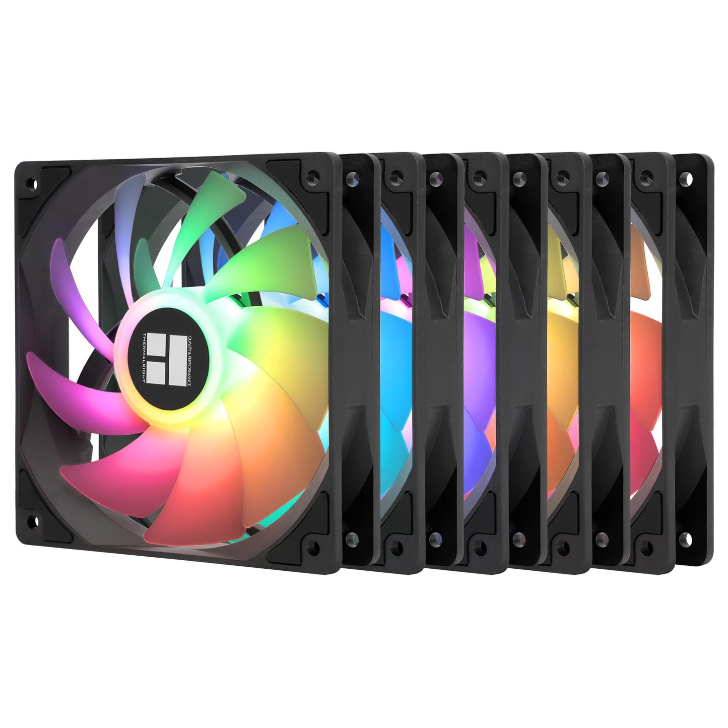 Thermalright TL-C12C-S X5 CPU fan, black fan, PC fan with 1550 RPM speed, 120mm computer case cooler, PWM control fan for case and liquid coolers, and CPU cooling.