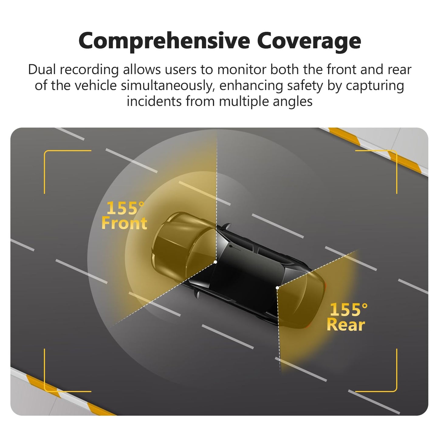 Z-Edge 4K Dashcam GPS WiFi Dual Car Camera 4K 2K 1080P 2.7 Inch LCD, APP Control, 155° Wide Angle Lens, Loop Recording, WDR Night Vision, G-Sensor, Parking Monitor (2025 Version)
