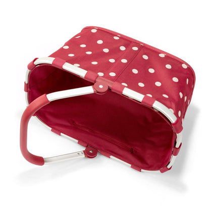 reisenthel carrybag Blue Leaves - Sturdy shopping basket with plenty of storage space and a practical inner pocket - Elegant and water-repellent design.
