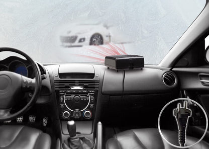 AGT Car Fan Heater: Electric ceramic auxiliary heater, 2 heat levels, 1,850 watts, 230V (defrost car windows electrically, electric window defroster, desk outlet).