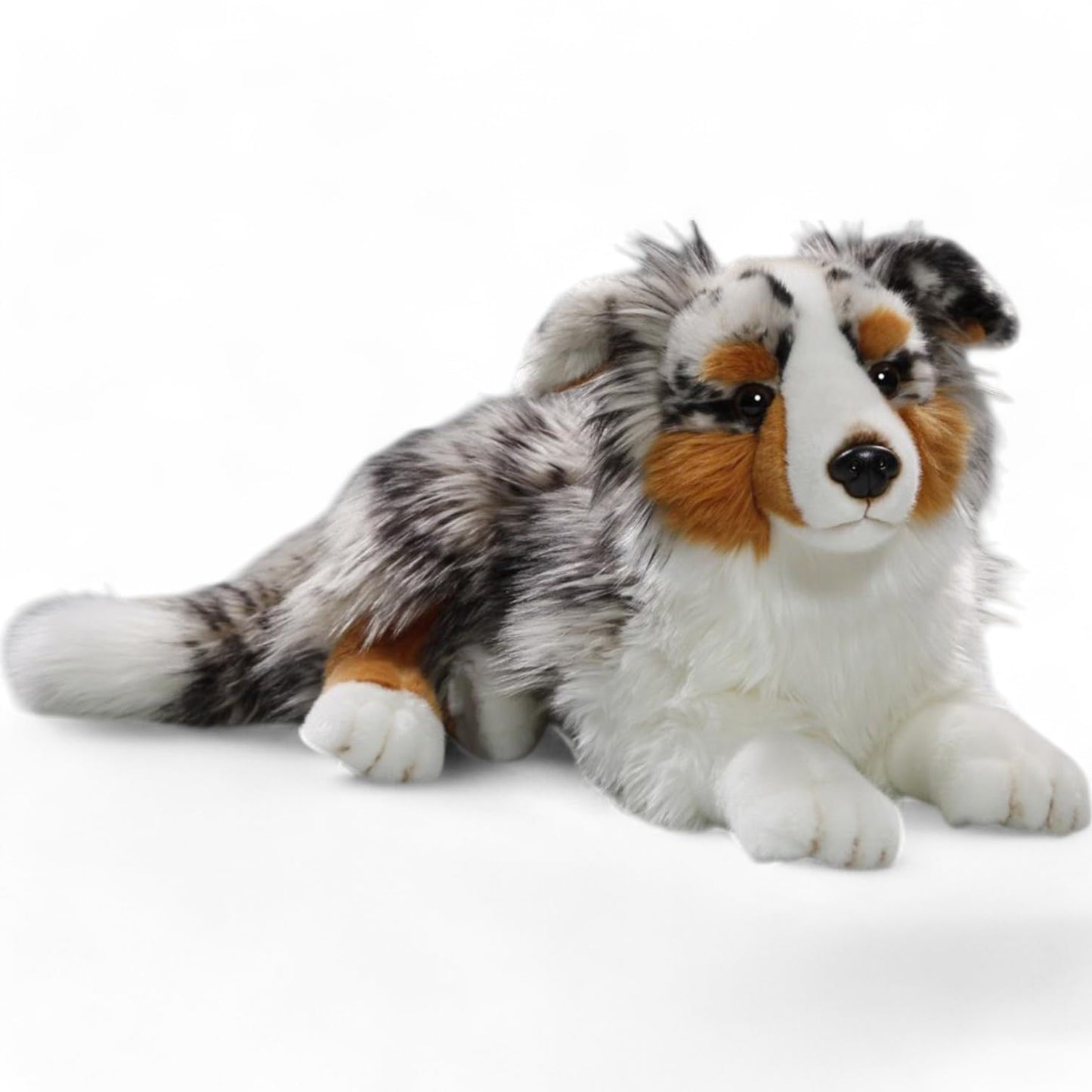 Carl Dick Australian Shepherd lying, dog, plush toy, stuffed animal approx. 45cm 3434