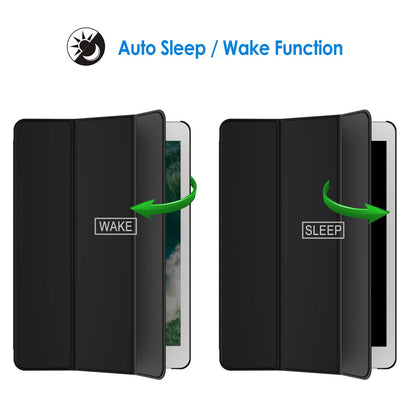 JETech case for iPad Pro 12.9 (1st and 2nd generation, model 2015 and 2017), protective cover with auto sleep/wake, black