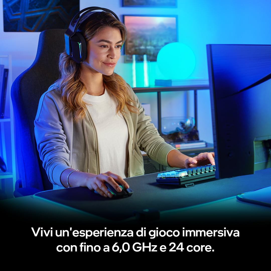 Intel® Core™ i5 desktop processor 14400 with 10 cores (6 performance cores and 4 efficiency cores) running up to 4.7 GHz.