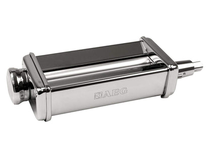 AEG Pasta Roller for kitchen machines (Ideal for homemade lasagna, cannelloni, and ravioli, adjustable pasta thickness, compatible with AEG UltraMix KM4000, KM4400, KM54WR, stainless steel), AUMPR