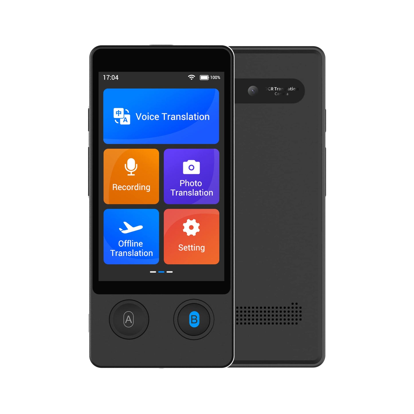 ANFIER Offline Language Translator [Latest AI Language Translator - W12] 144 languages and accents with 3.7-inch touchscreen Instant two-way translation