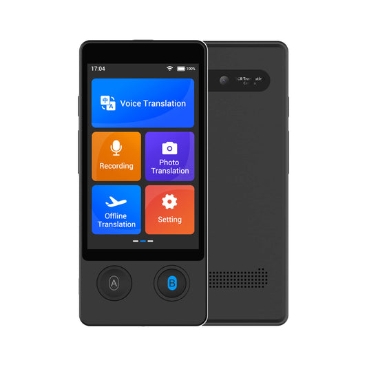 ANFIER Offline Language Translator [Latest AI Language Translator - W12] 144 languages and accents with 3.7-inch touchscreen Instant two-way translation