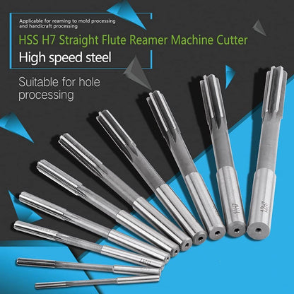 10 pieces of H7 HSS straight reamer machine cutter 3/4/5/6/7/8/9/10/11/12mm reamer set H7
