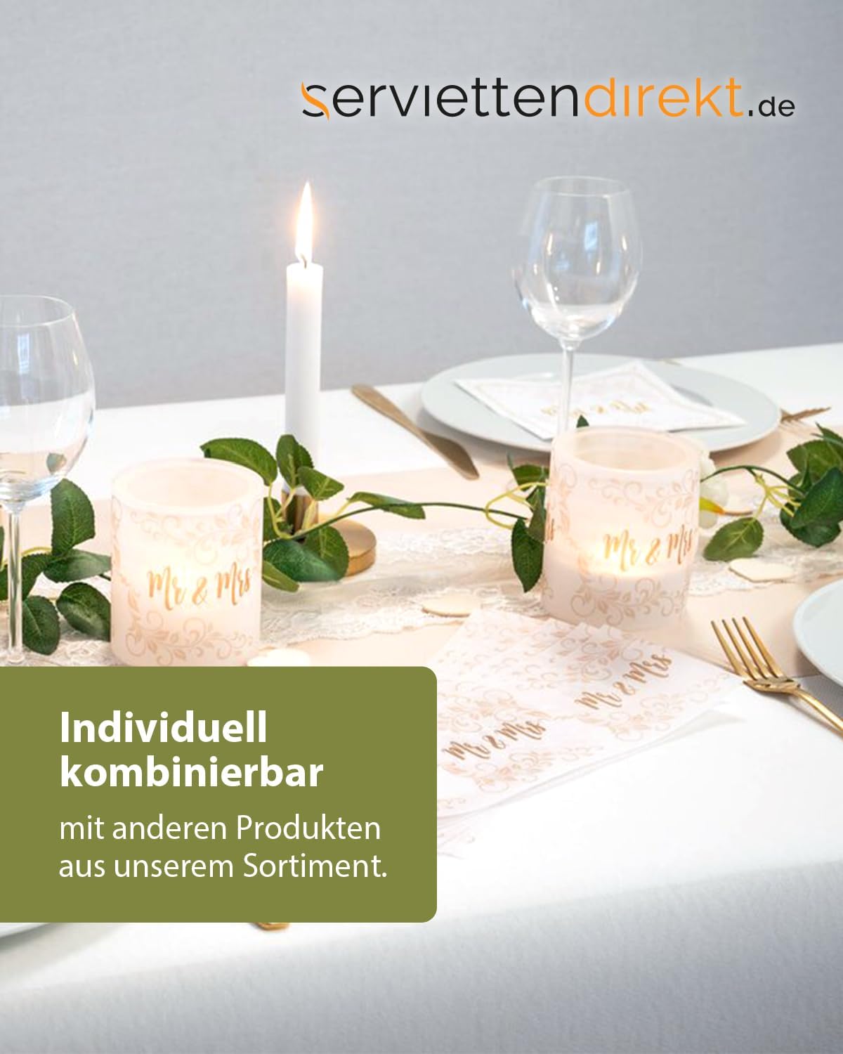 serviettendirekt.de EVERYTHING FOR THE SET TABLE | Airlaid tablecloth roll 118 cm x 40 m 1 piece/roll roll material tablecloth tablecloth material on a roll (White Airlaid 40m)