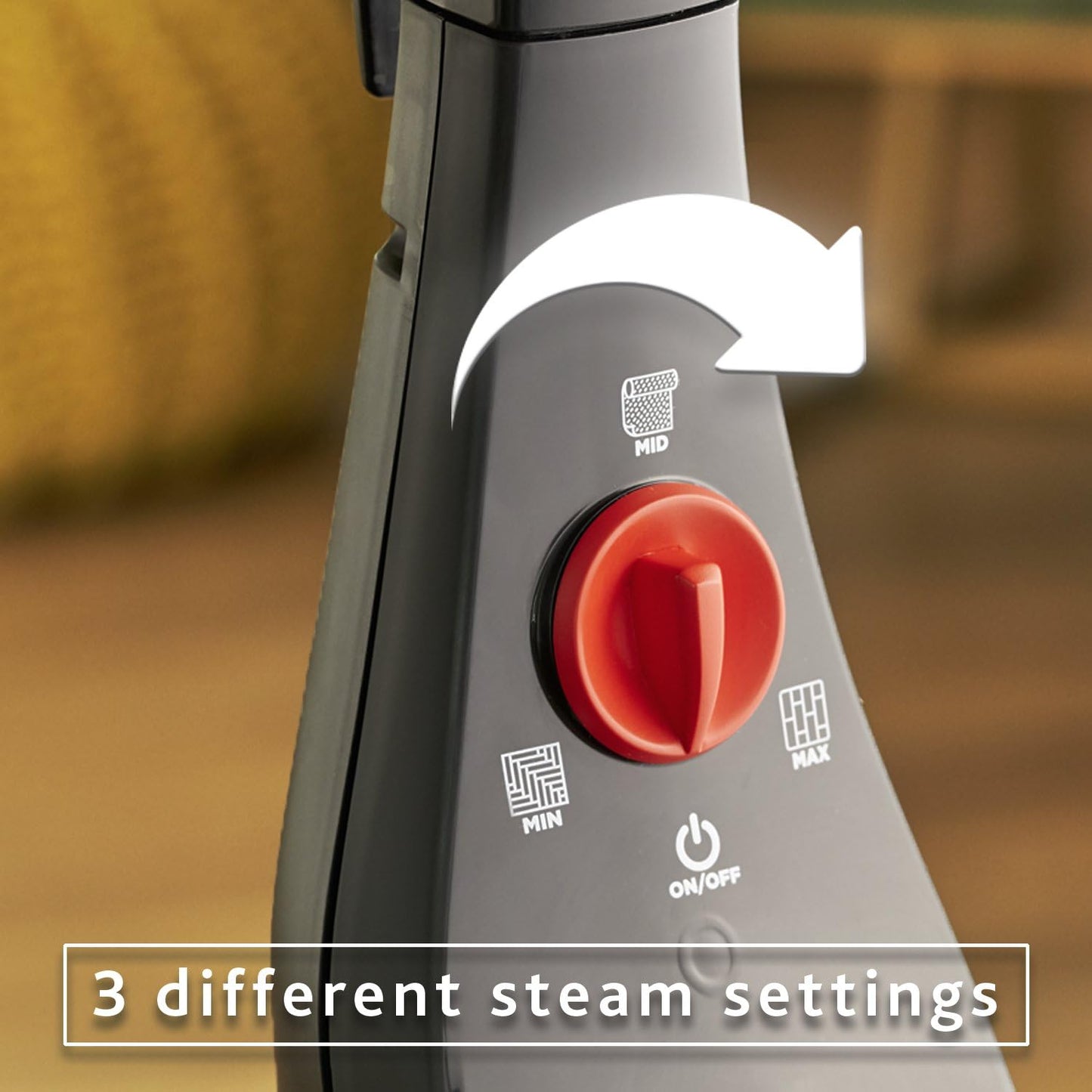 Vileda Steam Plus steam cleaner with 2 microfiber pads | Hygienic floor cleaner for all floors & carpets | Antibacterial without chemicals | Heating time: 15 seconds