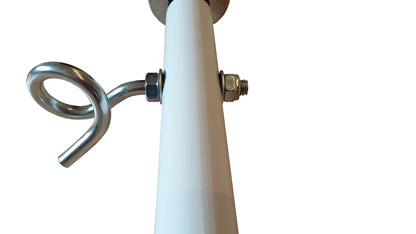 Create for you - Pull-up bar for door frames with hooks for kids swing, no-drill installation, metal horizontal bar, Pull Up Bar, home fitness equipment, White, 80 cm.