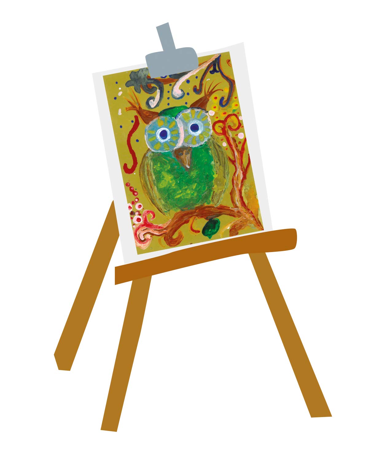 Pebaro 0279 Gift Set Encaustic incl. iron, mini iron, writing tip, brass brush, 7 wax blocks, 5 white cards in DIN A5 and DIN A6 for painting, drawing, writing with wax colors, 23 x 19 cm.