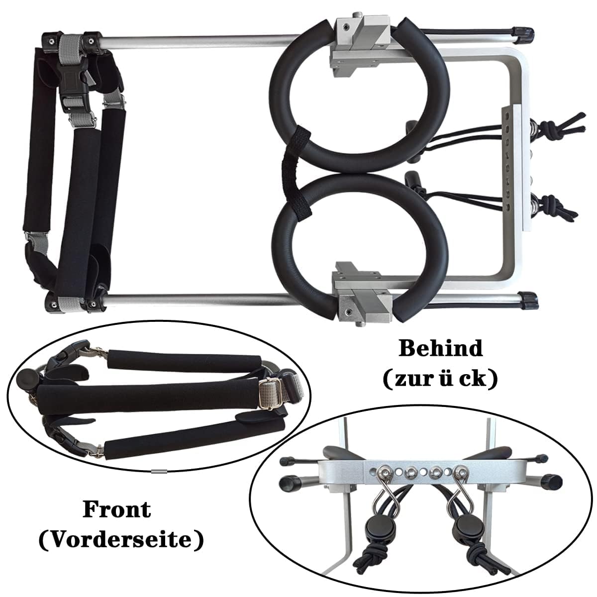KAJILE Adjustable 2-Wheel Dog Wheelchair, M-1 size for disabled dog hind leg rehabilitation, suitable height 27-35cm, Width 19-24.5cm, Length 20-28cm.