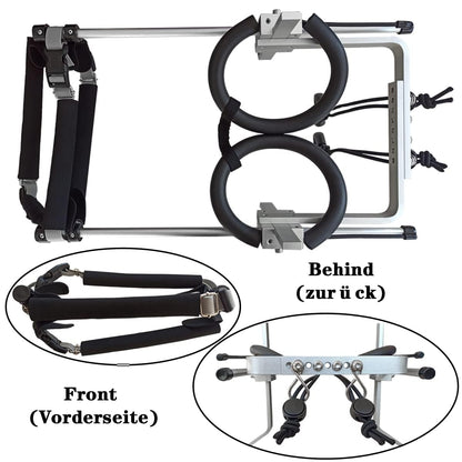 KAJILE Adjustable 2-Wheel Dog Wheelchair, M-1 size for disabled dog hind leg rehabilitation, suitable height 27-35cm, Width 19-24.5cm, Length 20-28cm.