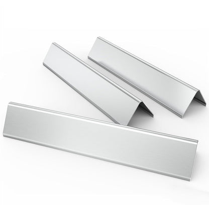 7635 stainless steel flavorizer bars for Weber Spirit I & II 200 Series, Spirit I E210/220 & II E210/S210 (with front burner knobs), 38.9CM heat plate, grill replacement flavorizer bars for Weber Spirit