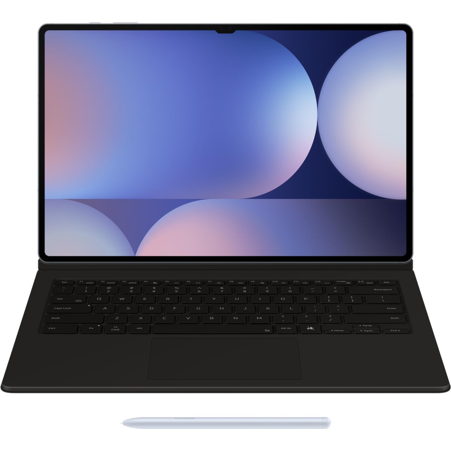 Samsung Book Cover Keyboard EF-DX925 for Galaxy Tab S10 Ultra | Tab S9 Ultra with QWERTZ keyboard and AI key, Two-part tablet case, slim design, S Pen holder, Black