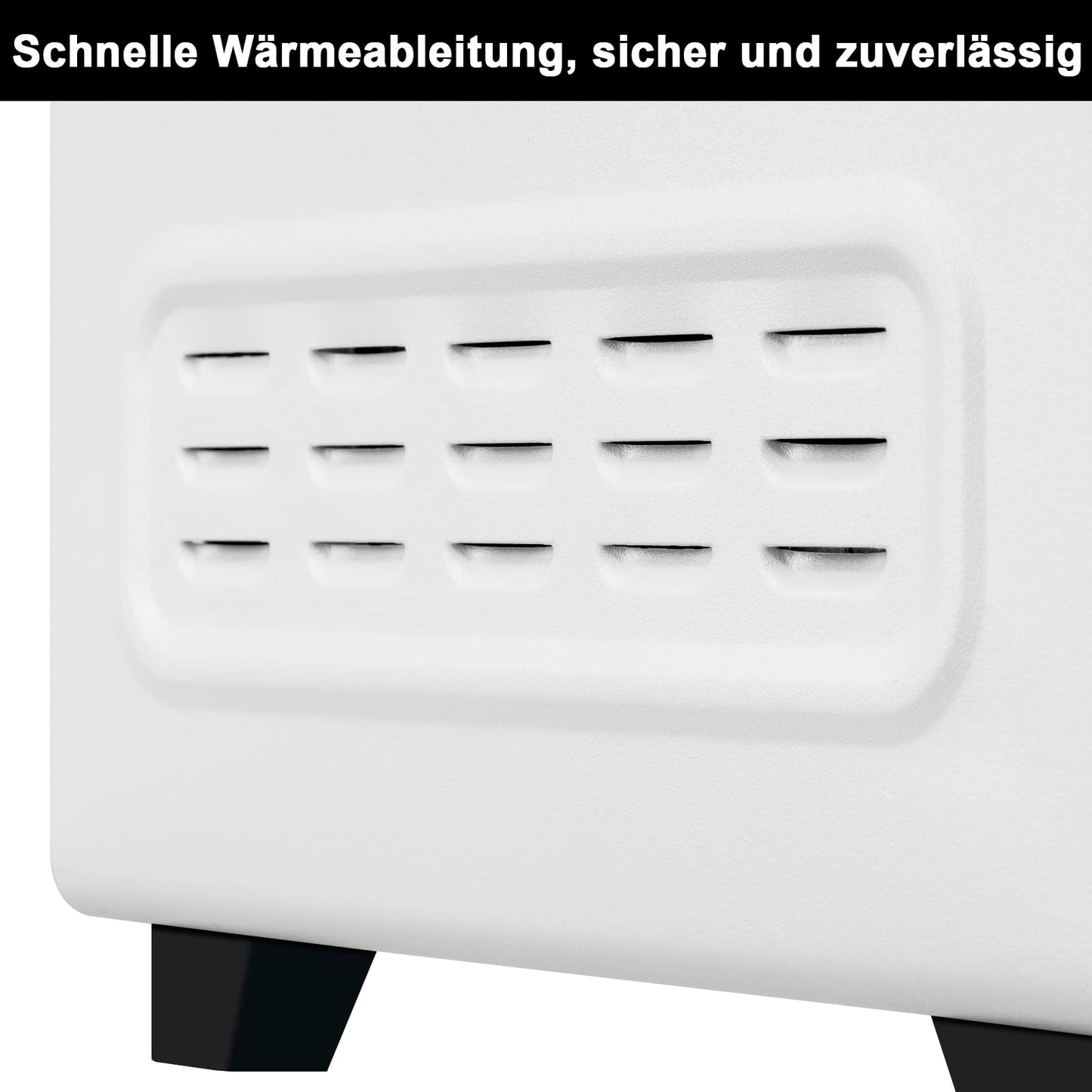 WOLTU Mini oven 21 L, electric mini oven, toaster oven, pizza oven, 1280 W, 100-230 °C, timer 60 min., top/bottom heat, double glazing, white