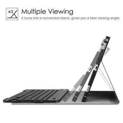 FINTIE Keyboard Case for Samsung Galaxy Tab S8 11 Inch 2022/ S7 11 Inch 2020 Tablet, Keyboard Cover with Magnetic Detachable German Bluetooth Keyboard, Black