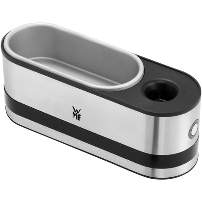 WMF Kitchen Minis 2-Egg Cooker, for boiling 2 eggs, with egg pick, BPA-free Tritan, 250 W, Cromargan brushed stainless steel
