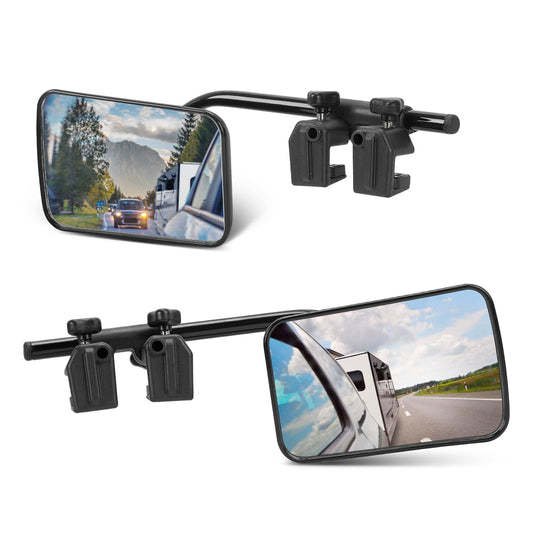 SUPAREE Caravan Mirror Universal Car Additional Mirror Car External Caravan Mirror for Motorhomes for all common vehicle types (2 pieces)