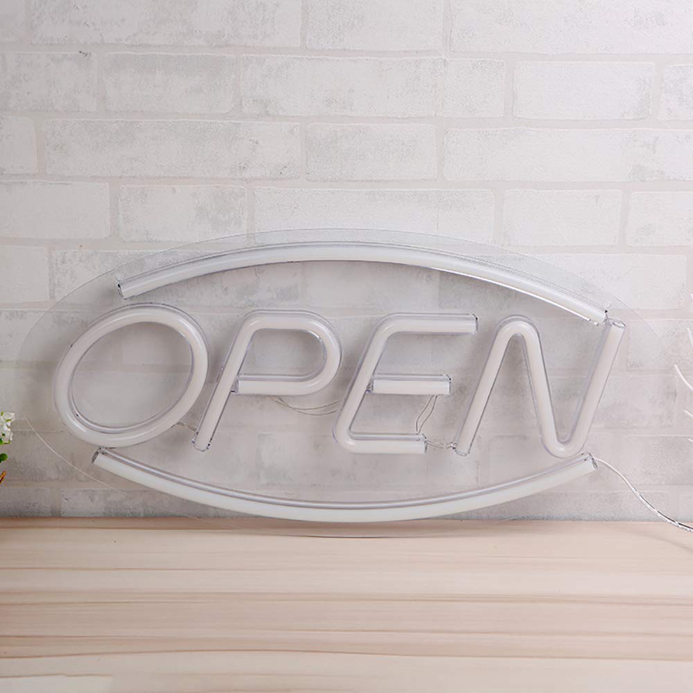 Wanxing LED Open Sign Neon Night Light for Room Decor, Bedroom, Bar, Pub, Hotel, Cafe, Restaurant, Game Room. Wall Art Decorative Sign, Powered by USB.